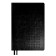 Dated 2025 diary, Escalada, A5 176 sheets, solid cover artificial leather with foam rubber, pancake embossing, cover on the cover, block 70 g/m2, black