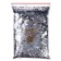 Filler for the ball "Confetti-Stegon", 4 mm, silver color, 100 g