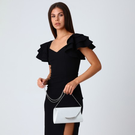 Female bag on a magnet, white color-7
