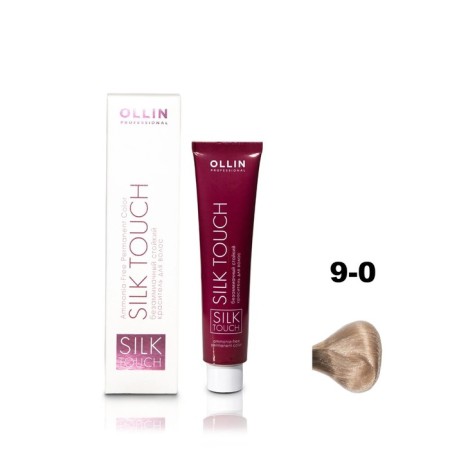 Hair dye OLLIN Professional Silk Touch, Besammiac, tone 9/0 blonde