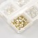 Decor for creativity Glass "Rhinas. Light yellow" d = 2-4.8 mm nr 1188 pcs 6x8x1.5 cm