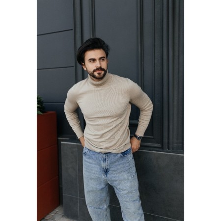 Jumper male ise, size 58, beige color-2