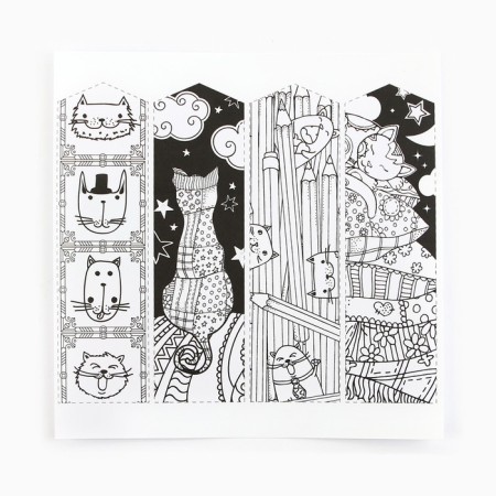 Coloring - anti -stress, album "Kotonastration", 20 p.-3