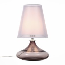 ST LUCE bedside lamp. SL974.604.01. Ampolla. 1x60 W, E27, 24x24x42 cm, chromium color, pink