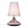 ST LUCE bedside lamp. SL974.604.01. Ampolla. 1x60 W, E27, 24x24x42 cm, chromium color, pink