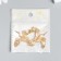 Decor for creativity Metal "Crane in flight" gold 4.8x4.3 cm