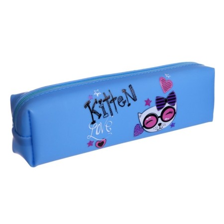 School pencil case with a zipper "cat", mix-7