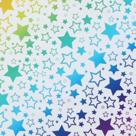 Paper Glossy Paper "Rainbow Stars", 70 x 100 cm-2