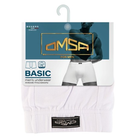 Men's Boxers Omsa 1233, size 44, Bianco color-2