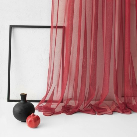 Tulle "grick", size 500x270 cm, burgundy color-1