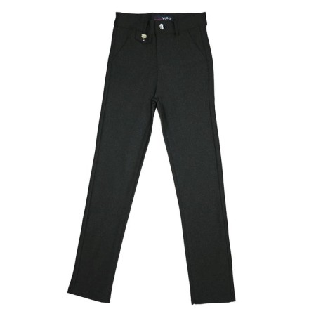 Pants for girls, height 152 cm, black-gray color