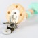Holder for the nipple - dummies "Baby of Nature", silicone, beige/mint color