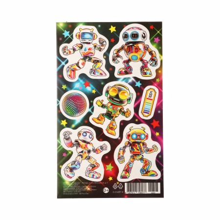 Stickers "Robots" 10x16 cm-1