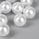 Beads for creativity plastic "White" set D-1 cm 11.5x12 cm, 40 pcs.