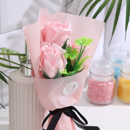 Bouquet of soap roses, nude-8