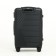 Average suitcase 24 "on a zipper, code lock, 4 wheels, black color