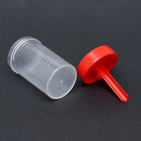 A coneiner with a spatula, sterile, in individual packaging, 60 ml-2