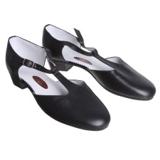 Women's tutorial shoes, insole length 23.5 cm, black color