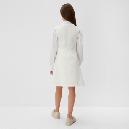 Платье для девочки MINAKU: PartyDress, цвет белый, рост 158 см-8