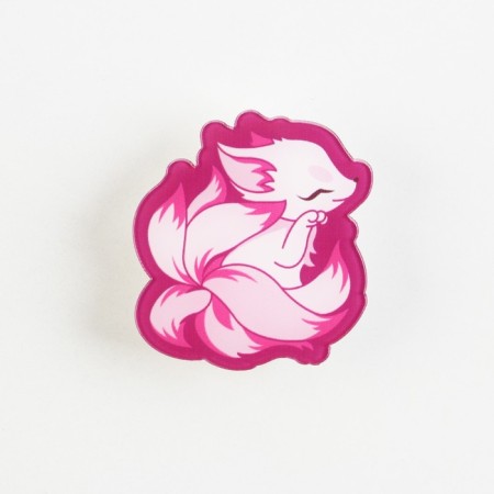 Hair clips "Chibi fox", anime, 3.4 x 3.7 x 1 cm-1