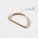 Half -ring for bags, d = 32 mm, thickness - 3 mm, 10 pcs, gold color