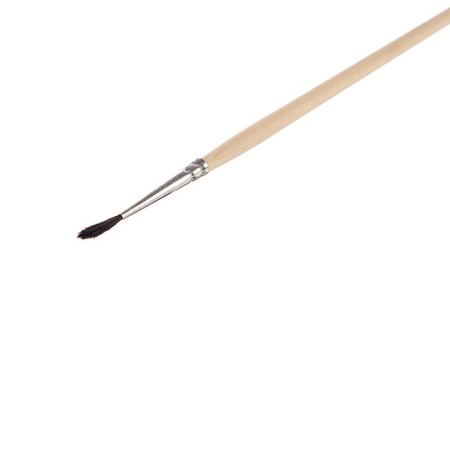 Round Brush No. 1 (clip diameter 1 mm; hair length 10 mm), wooden handle, calligrata-4