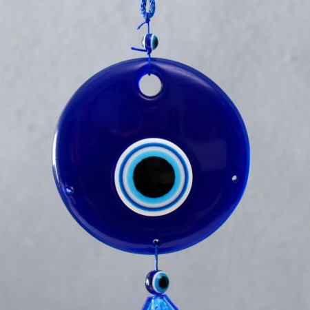 Wind music Metal "Eye" from the evil eye 3 bells 57x9.5 cm-1