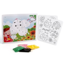 Set for creativity: EVA application with a crumb and coloring - stickers 