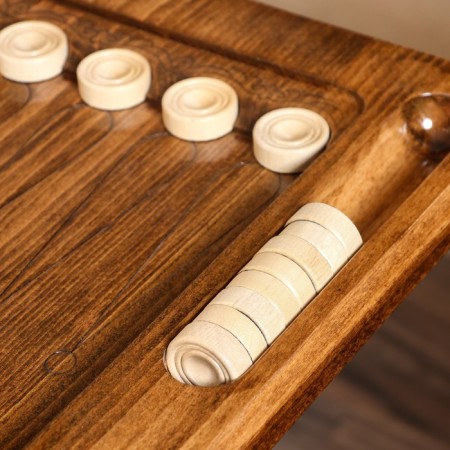 Lomber folding “chess and backgammon” table, walnut array, 70x60x30 cm, Armenia-4
