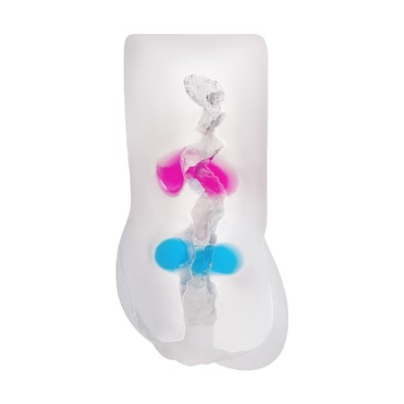 Masturbator Realistic Toyfa Juicy Pussy Crystal Wave, TPE, 13.5 cm-2