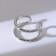 Ring "Modern" line, color silver, dimensionless