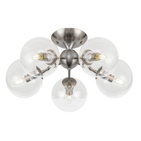 Ceiling Citilux "Tommy" CL102151, 52x52x24.5 cm, 5x40W, E14, gray color gray