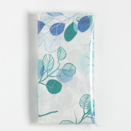 Pillowcase saving and I "eucalypt" Blue color, 70x70 cm 100% cotton, calico, 120 g/m2-2