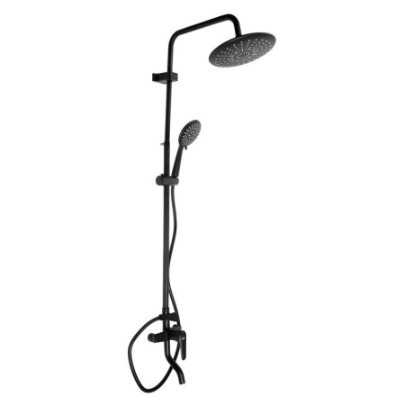 The shower system ZEIN ZS-1BL, mixer, tropical and hand watering can 3 modes, brass, black