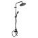 The shower system ZEIN ZS-1BL, mixer, tropical and hand watering can 3 modes, brass, black