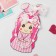 Set "chosen" 4 items: 2 elastic bands, beads, bracelet, bunny, white color