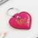 Kezzle keychain to the leatherette "I love", 8.5 x 6 cm