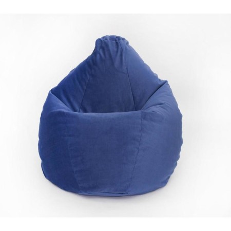 Mear-bag of small bag, size 90x70 cm, indigo color, velor-1