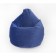 Mear-bag of small bag, size 90x70 cm, indigo color, velor