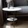 Journal table "Shot", 550 × 550 × 500 mm, white color