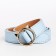 Building belt, width 2.5 cm, metal buckle, blue color