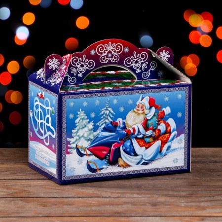 Gift box "Santa Claus and Snow Maiden" 20 x 12 x 19 cm-1