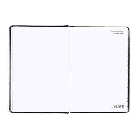 Telephone book A5, 64 sheets of Devente. Bravo, a solid cover of artificial leather with foam rubber, block 70 g/m2, black-4