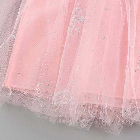 Carnival set "Stylish Princess": Rain, Pink dress with a crown, height 98 cm-6