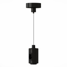 Suspension with a single fixer ST LUCE. ST027.413.00. Farm, 4.5x4.5x209 cm, black color