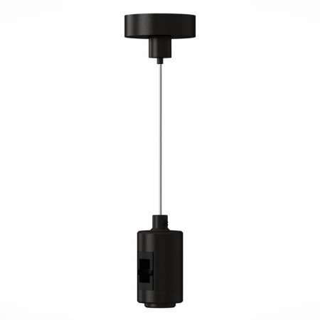 Suspension with a single fixer ST LUCE. ST027.413.00. Farm, 4.5x4.5x209 cm, black color