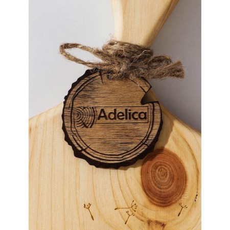 Board CHILDRENT ADELICA "NOT things", 36 × 18 × 2.5 cm, a whole array of cedar, Milk color-2