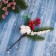Decor "Winter Dreams" Cotton Berries Fir Sniffs, 21 cm