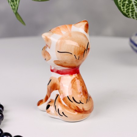 Souvenir "Cat with a bow", gzhel color-2
