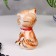 Souvenir "Cat with a bow", gzhel color